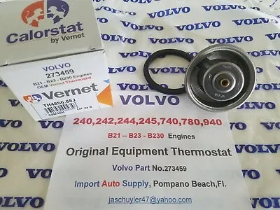 Volvo Original Equipment Thermostat 240 740 940 Series - B21 - B23 - B230 Engine • $16.50