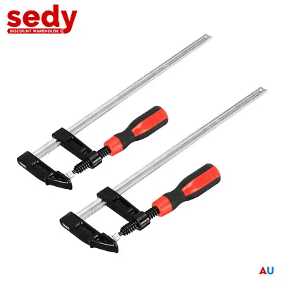 2Pcs 50 X 250 F Clamps Heavy Duty Woodworking Quick Release Clamp Bar Adjustable • $16.99