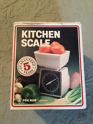 Vintage FOX RUN Craftsman  Kitchen Scale Retro In Box ~ Made In Hong Kong • $10