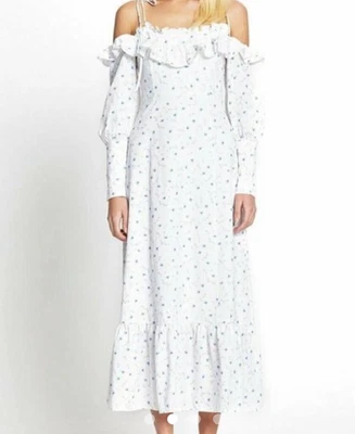 $113 • Buy Bnwt Alice Mccall Porcelain Limonata Midi Dress - Size 12 Au/8 Us (rrp $395)