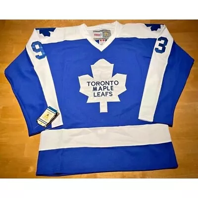 NHL Hockey Vintage Toronto Maple Leafs Doug Gilmour Sewn Jersey 52 XL CCM NWT • $160