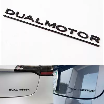 Dual Motor Emblems Rear Trunk Lid Tailgate Badge Emblem For Tesla Model 3 S X Y • $9