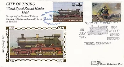 £5.99 • Buy 25 July 1985 Gwr 150 City Of Truro Benham R 17 Carried Cover Truro Shs
