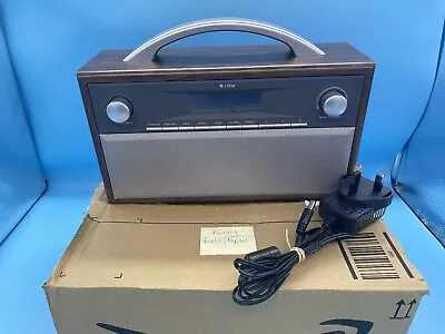 £14 • Buy *FAULTY* I-Star DAB & FM Radio Stereo Speaker Retro Wooden Finish