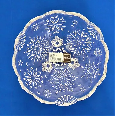 NIB Mikasa Snowflake 3 Footed Bowl Scalloped Top Made In Germany • $22.13