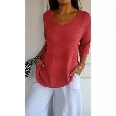 Womens Casual Tops Ladies Pullover Loose Shirts Tunic Shirt UK Hot Sell Blouse • £13.99