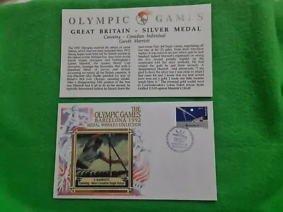 £7.99 • Buy 1992 Barcelona Olympic Games GB Silver Medal Canoeing 1st Day Cover Benham