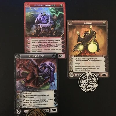 $6.59 • Buy Chaotic Cards Borth-Majar, Lore (2 MAX - C, S), Fla'Gamp Super Rares Mini LOT