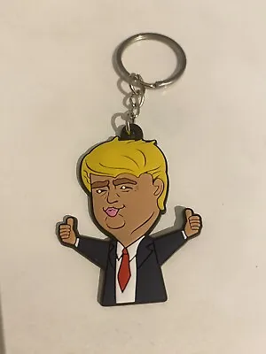 $5 • Buy Donald Trump Silicone Keyring Toy Keychain President PVC 2024 MAGA Collectable