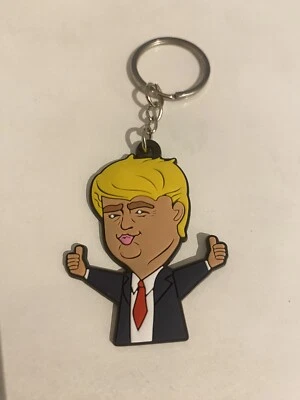 $5 • Buy Donald Trump Silicone Keyring Toy Keychain President PVC 2024 MAGA Collectable