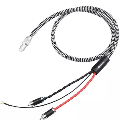 Signla Cable 5Pin DIN To 2RCA Phono Wire Turntables Analog Cable LP Tonarm Cable • $70.16