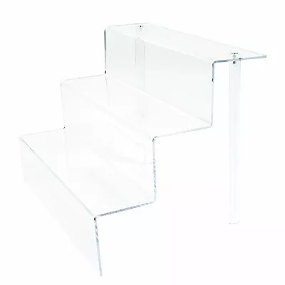 3 Step Acrylic Plinth Display Stand - Collectables Fits Detolf Cabinets (G84) • £14.39