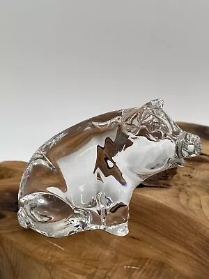 Pig Hog Figure Lead Crystal Princess House Glass Paperweight Decor Country Farm • $14.89