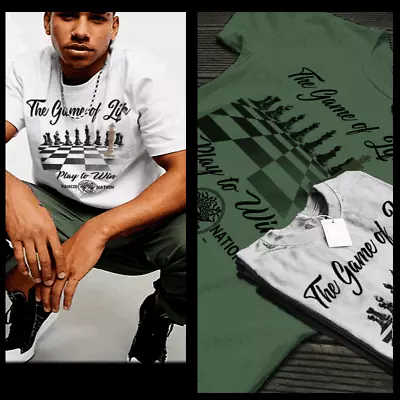 Gangster T-shirt Play To Win Urban Hip Hop Hustle Mafia Mob Thug White Tee  • $19.99