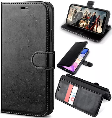 For IPhone 8 Plus Case Leather Wallet Book Flip Stand Hard Cover For 8 Plus • £3.69