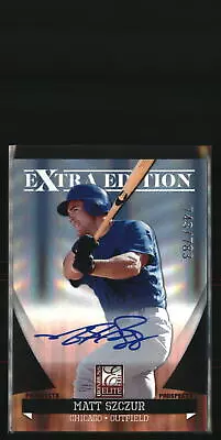 Matt Szczur 2011 Donruss Elite Extra Edition #P-21 /783 Auto Baseball Card • $3.69