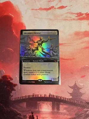 MTG Monastery Mentor (Extended Art) Near Mint Foil March Of The Machine • $0.99