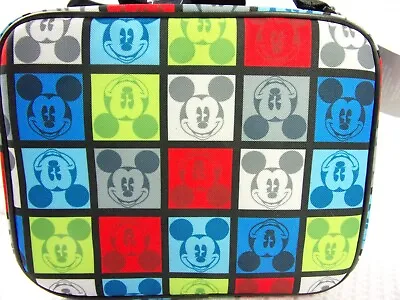 Disney Parks Mickey Mouse Squares 9  Lunch Box School Travel Bag - NWT • $15.99