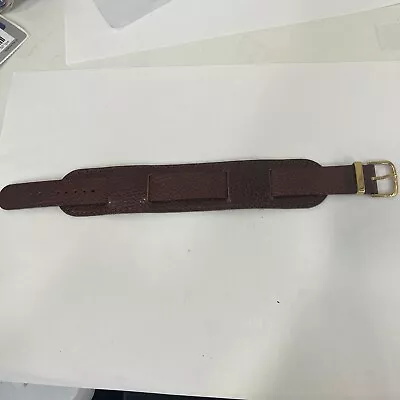 Military Cuff  Style 18mm Leather Watch Strap.Offers Welcome • £15.99