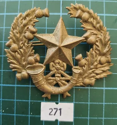 Original Cap Badge: 271 The Cameronians White Metal • £12