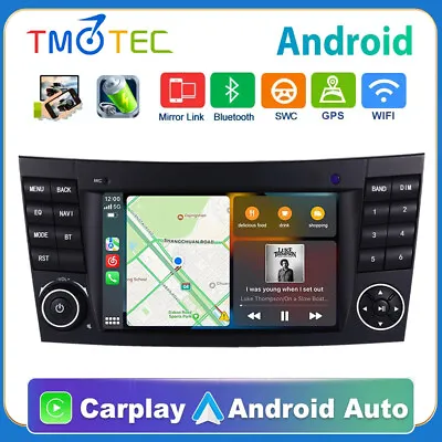 7'' Android 13 Car Stereo CarPlay DAB+ DSP GPS BT For Mercedes E-Class W211 W219 • £143