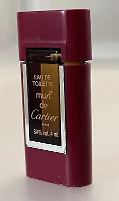 Must De Cartier Paris Eau De Toilette Miniature Splash (89% Vol. | 4mL) Vintage • $22