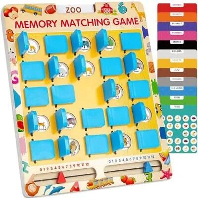 Matching Memory Game For Kids Age 3 4 5 6 7 8 Year Old Travel Toy For Boys  • $23.56