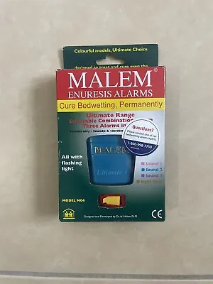 Dr Malem Enuresis Combination Alarm Sound Flashing Light Cure To Bedwetting M04S • $39.97