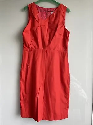 J Crew Red Asymmetrical Bow Detail Origami Pencil Dress Sz US 6 AU 10 NWT • $63.70