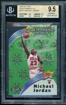 Michael Jordan Card 1997-98 Ultra Star Power Plus #SPP1 BGS 9.5 (9.5 9.5 9.5 9) • $3000