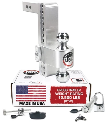 $329 • Buy Weigh Safe CTB10-2-SET TurnOver Ball 180� 10  Drop 2  Receiver W/ Lock Set