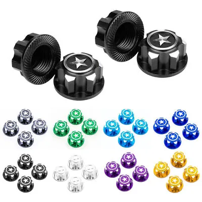 4*Metal 17mm Hex Wheel Mount Nuts Replace Parts For Traxxas X-MAXX Summit RC Car • $15.79
