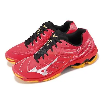 Mizuno Wave Voltage Red Black Yellow Men Volleyball Shoes V1GA2160-02 • $104.99