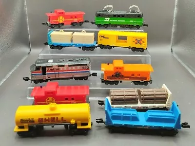 LOT Of 14 Vintage 1983 Mattel Hot Wheels Sto And Go Take-A-Long Trains Shell • $125