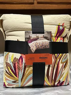 MISSONI For Target Creeping Floral Full/Queen Comforter & Sham 3 PC Set NWT RARE • $249.99