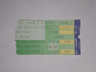 Van Morrison Concert Ticket Stub-1986- Brown Eyed Girl - Domino -Pier 54-NY • $6.99