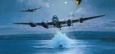 HAND SIGNED BY 7 ORIGINAL DAMBUSTERS - THE IMPOSSIBLE MISSION By Robert Taylor • £1250