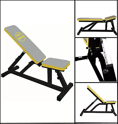 Weights Gym Bench Training Multi Fitness Preacher Butterfly Exercise Incline • £49.99