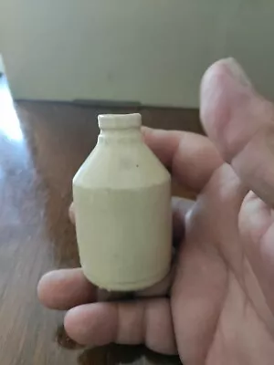 Vintage Miniature Stoneware Unmarked Jar Bottle Jug UnCorked • $2