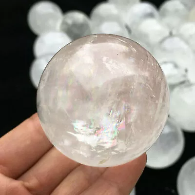 1pc Iceland Spar Quartz Sphere Quartz Crystal Ball Reiki Healing • £9.88