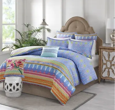 NEW Echo Design Sofia Multi Cotton Reversible Twin Duvet Cover Mini Set • $76.46