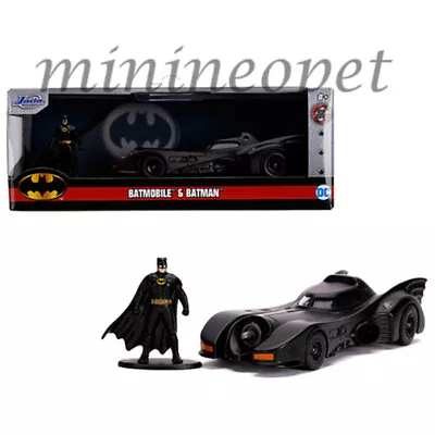 JADA 31704 HOLLYWOOD RIDES 1989 BATMOBILE 1/32 With BATMAN FIGURE • $8.25