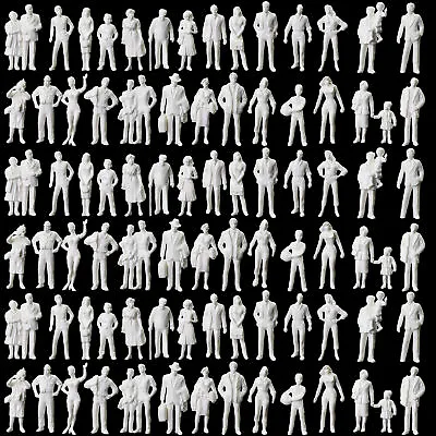 90pcs O Scale 1:43 Model Standing Figures Unpainted White People P4310B • $15.99