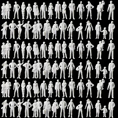 Evemodel 90pcs O Scale 1:43 Model Standing Figures Unpainted White People P4310B • $15.99