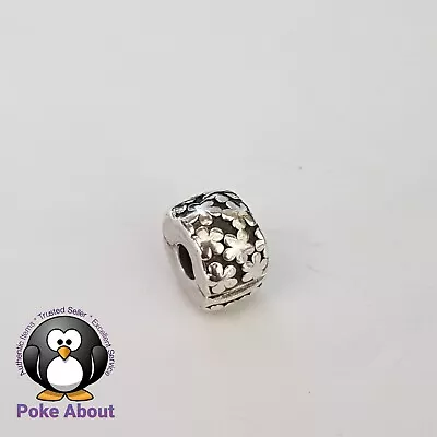 $32 • Buy Pandora Silver Flower Burst Oxi Clip Charm #790533 Authentic Ale 925 Retired