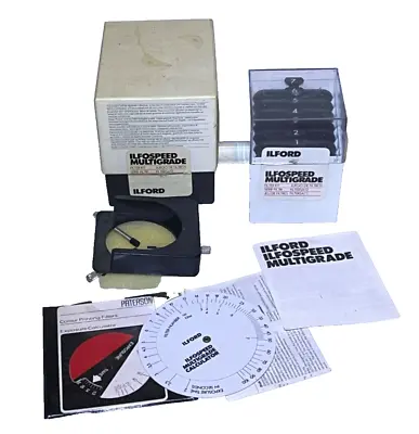 Vtg ILFORD ILFOSPEED MULTIGRADE FILTER KIT Set BOX EX! • £24.95
