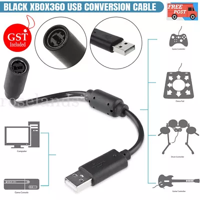 Breakaway Cable To PC USB Adapter Computer Cords For XBOX 360 Wired Controller • $6.75