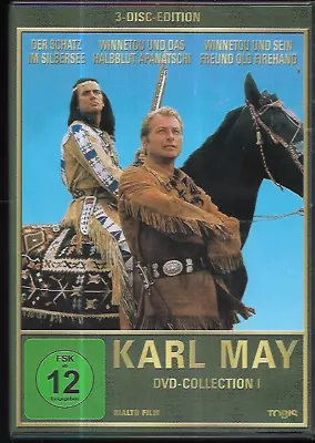 Karl May Western Collection 1 (german Import) R2 Dvd Set Lex Barker 3-disc Vgc • £19.99