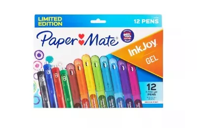 Papermate InkJoy Gel Pens Multicolor Limited Edition 12ct Retractable Capped .7m • $13.99