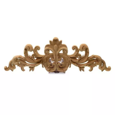 Fine Carved Furniture Decorative Wood Applique Cabinet Door Home Decor Figurine • $184.01